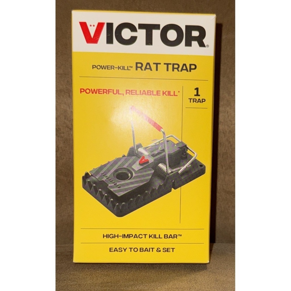 1 PACK - Victor Power-Kill Rat Snap Trap Reusable M144B